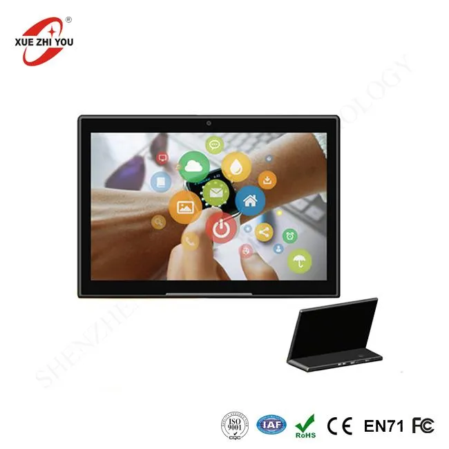 Tableta Android personalizada, dispositivo digital con soporte